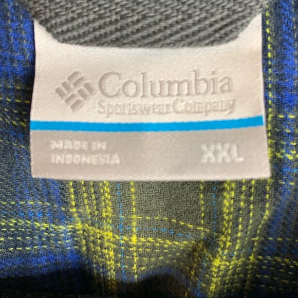 NWT! Men's Columbia Long Sleeve Plaid Button Down Up Shirt XXL - Picture 6 of 6